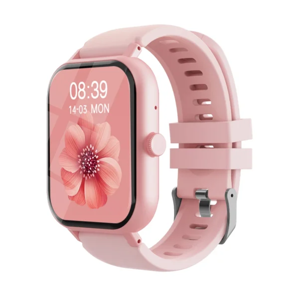 1.99" Bluetooth Call Smart Watch Men Women Full Touch Screen Sports Fitness Pedometer Smartwatch for Android iPhone -  Color : Pink