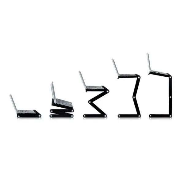 Laptop Stand For Bed Foldable Lap Tablet Table Laptop Stand With Mouse Pad And Anti-slip Clip For Drawing Bed Sofa Working Couch - Image 2