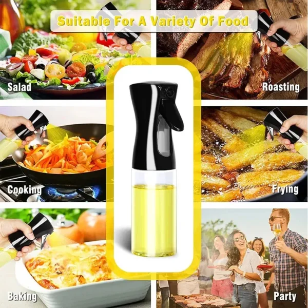 Household Use Oil Bottle Kitchen Home Outdoor Portable Spice Shaker Foggy Air Fryer Oil Kettle Things Spray Tools Gadgets Dining - Image 6