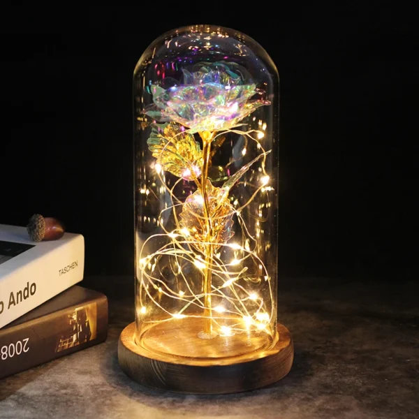 Drop shipping Galaxy Rose Artificial Flowers Beauty and the Beast Rose Wedding Decor Creative Valentine's Day Mother's Gift - Image 2