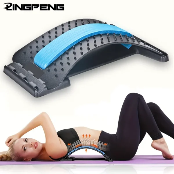 Lumbar Soothing Device, Lumbar Stretching Massager, Yoga Spine Correction, Hump Back Exercise and Stretching Equipment