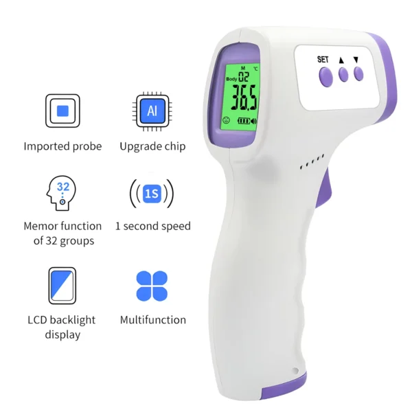 Forehead Digital Thermometer Non Contact Infrared Medical Thermometer Body Temperature Fever Measure Tool for Baby Adults - Image 4