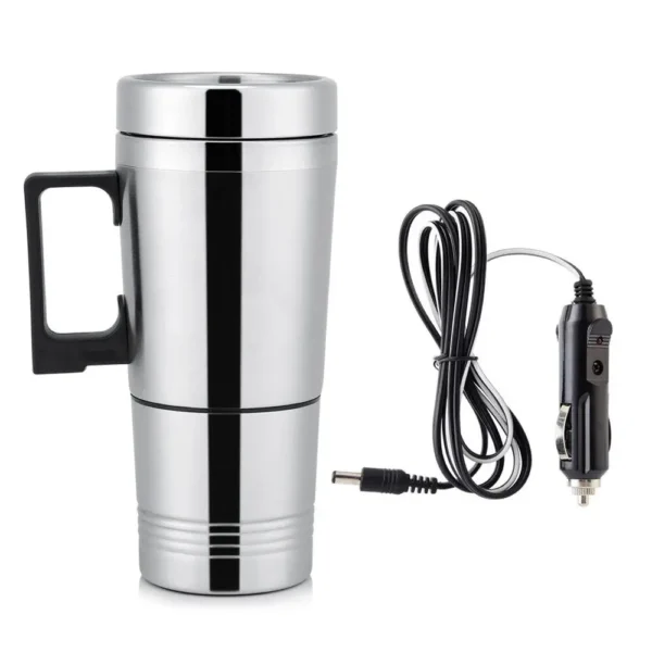 SEAMETAL 12V 24V 300ML Car Heating Cup Stainless Steel Electric Kettle Water Coffee Milk Thermal Mug for Car Winter Accessories - Image 5