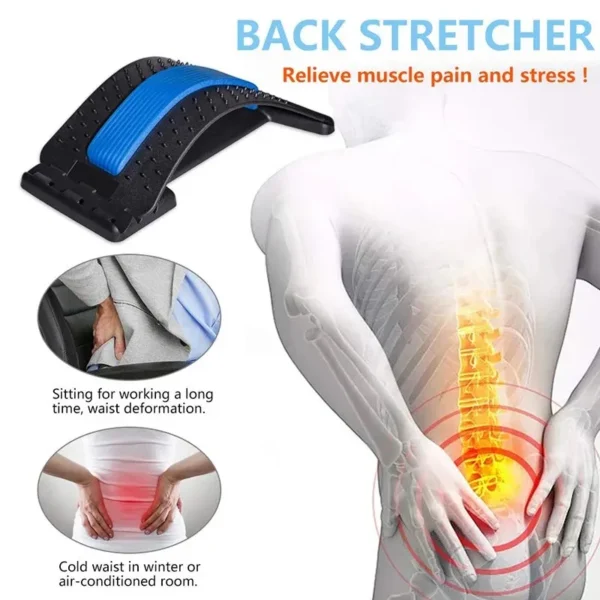 Lumbar Soothing Device, Lumbar Stretching Massager, Yoga Spine Correction, Hump Back Exercise and Stretching Equipment - Image 4