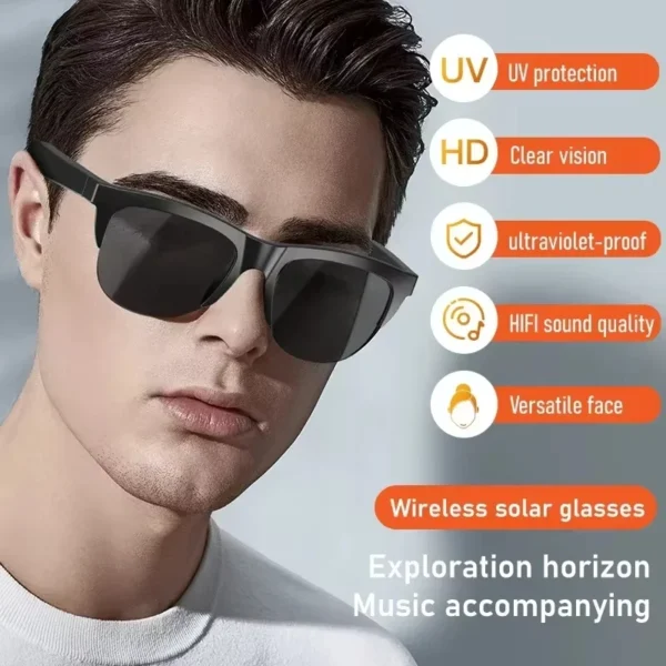 Smart Sunglasses Glasses Bluetooth Call Outdoor Sports Headphones HIFI Blue Light Waterproof Anti-UV For Men And Women - Image 4