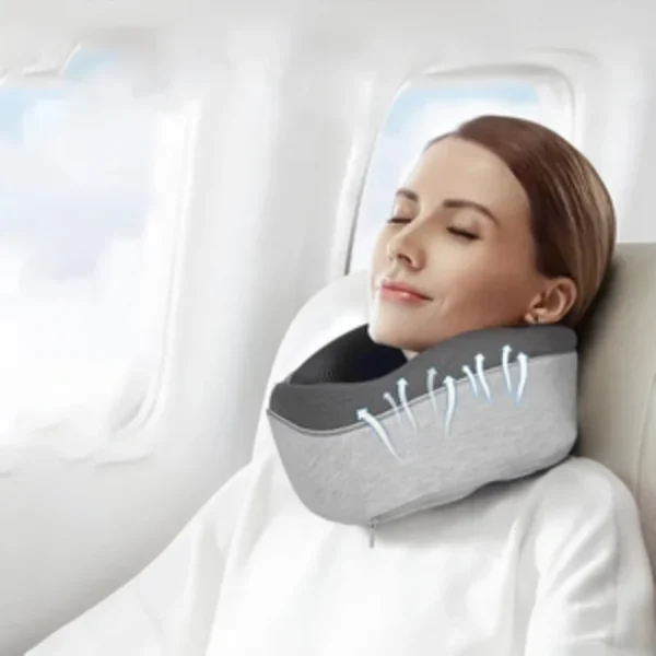 Travel Neck Pillow Car Neck Memory Foam Pillow U-Shaped Portable Auto Headrest Pillow Adjustable Traveling Sleeping Neck Pillow - Image 6