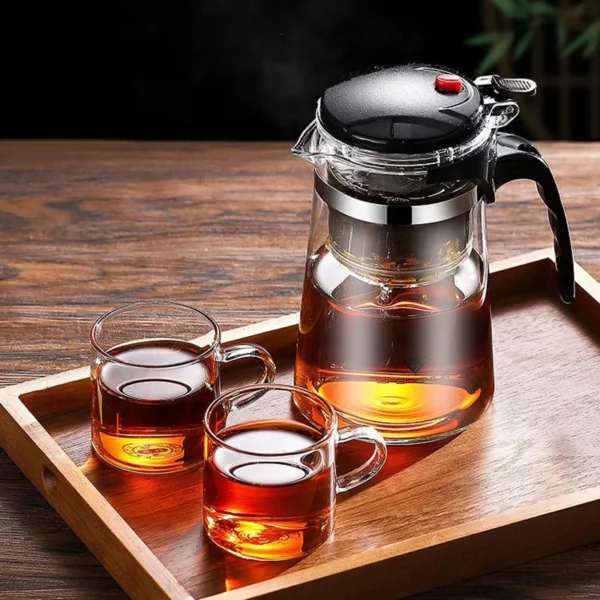 Heat Resistant Glass Teapot One-click filtering Tea Pot Tea Water Separation Filter Tea Maker Coffee Pot Home Teaware Set - Image 4