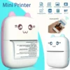 Mini Thermal Printer Wireless BT 200dpi Label Photo Memo Wrong Question Printing Tag Bluetooth Printer USB Cable Portable