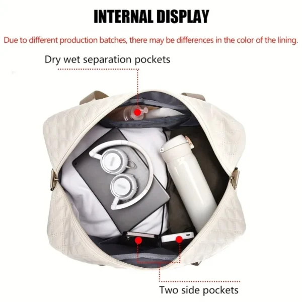 Lightweight Luggage Bag, Large Capacity Travel Duffle Bag Gym Tote Bags, Shoulder Weekender Overnight Bag - Image 2