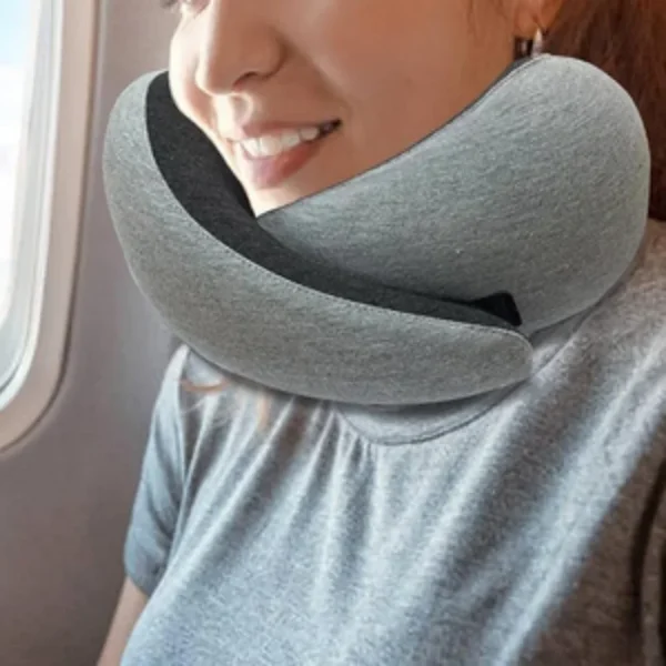 Travel Neck Pillow Car Neck Memory Foam Pillow U-Shaped Portable Auto Headrest Pillow Adjustable Traveling Sleeping Neck Pillow - Image 3