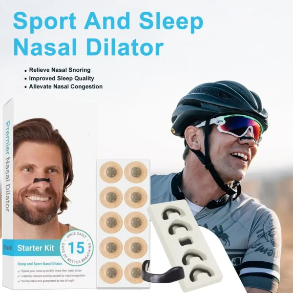 Sport Nasal Dilator Sleep Nasal Breathing Dilators Starter Kit Nose Breathe Strips Magnetic Nasal Strips Reduce Snoring - Image 2