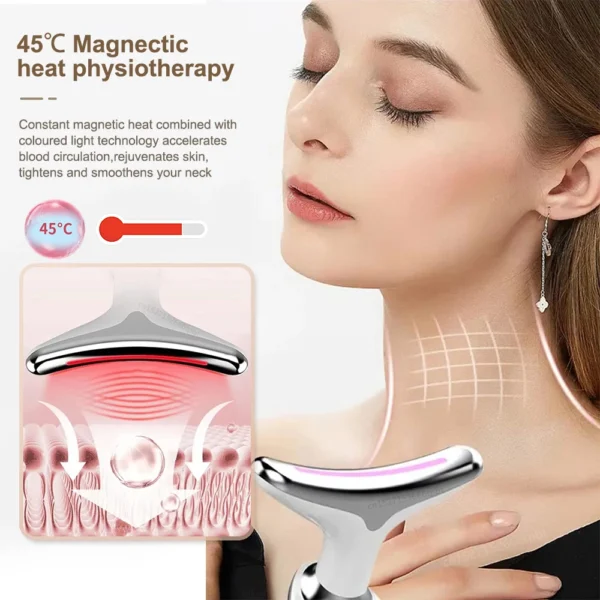 Facial Massager EMS Facial Microcurrent Anti-aging Facial Massager Red Light Therapy Skin Tightening Neck Face Lifting Massager - Image 5