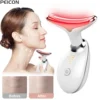 Facial Massager EMS Facial Microcurrent Anti-aging Facial Massager Red Light Therapy Skin Tightening Neck Face Lifting Massager